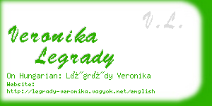 veronika legrady business card